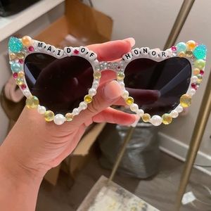 *CUSTOM MADE* Maid of Honor, Bride, Bridesmaid sunglasses 🕶️ ✨ #bride
